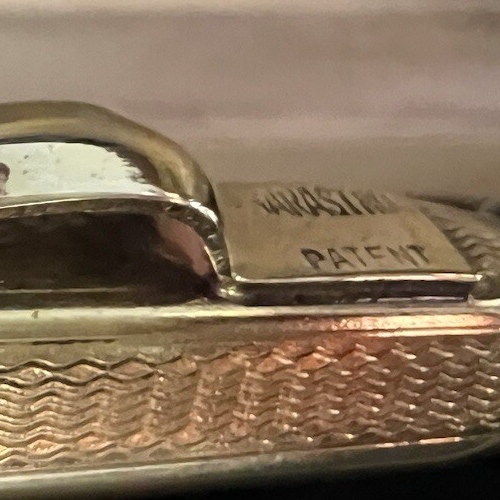 🔴 SARASTRO matita meccanica placcata oro cesellata giullochè a rilievo vintage