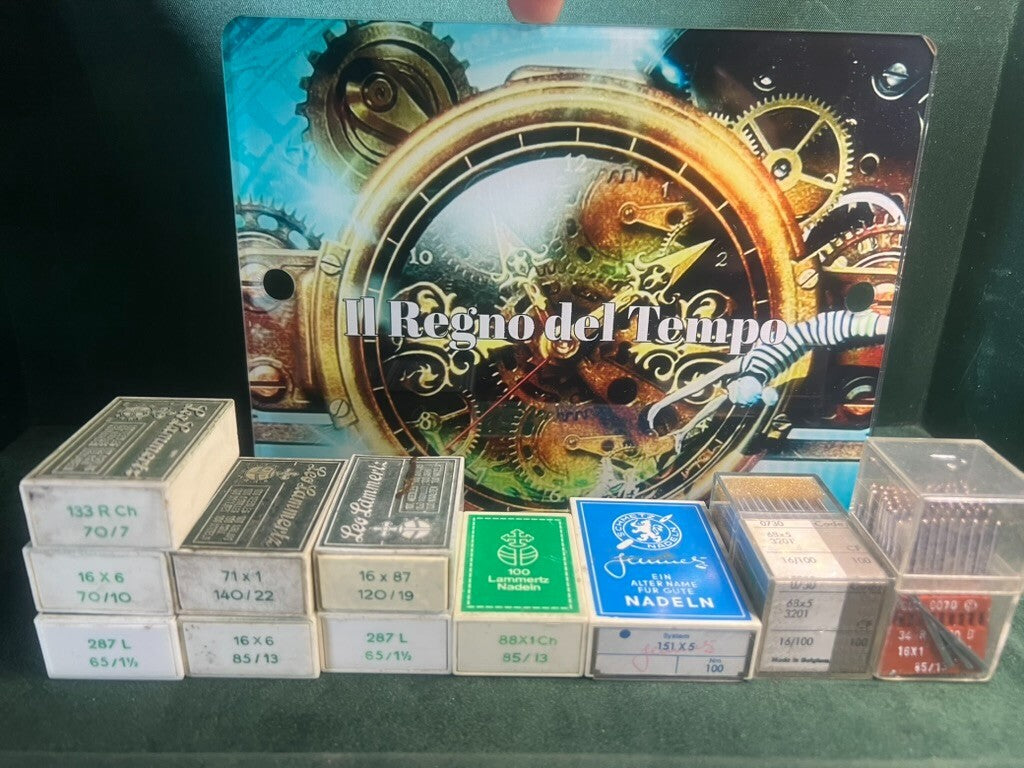 🔴 LAMMAMERTZ Nähmaschinennadeln 60, 65, 85, 120, 140 im Block, Los 3 