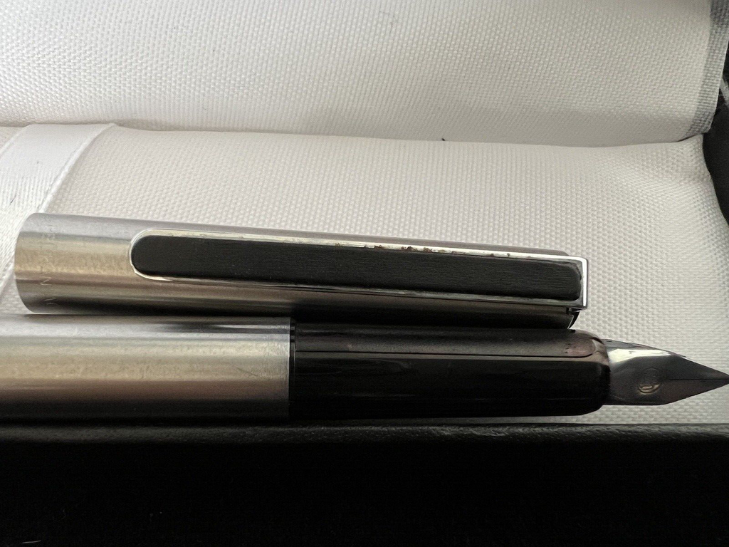 🔴 PELIKAN penna stilografica AG AIRPEN cromata cartuccia SCRIVE vintage