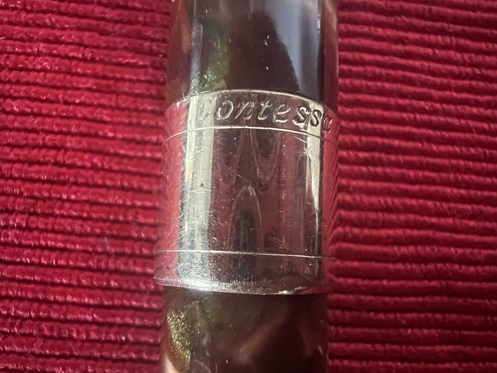 CONTESSA Füllfederhalter Celluloid Hebel Original Vintage '30 