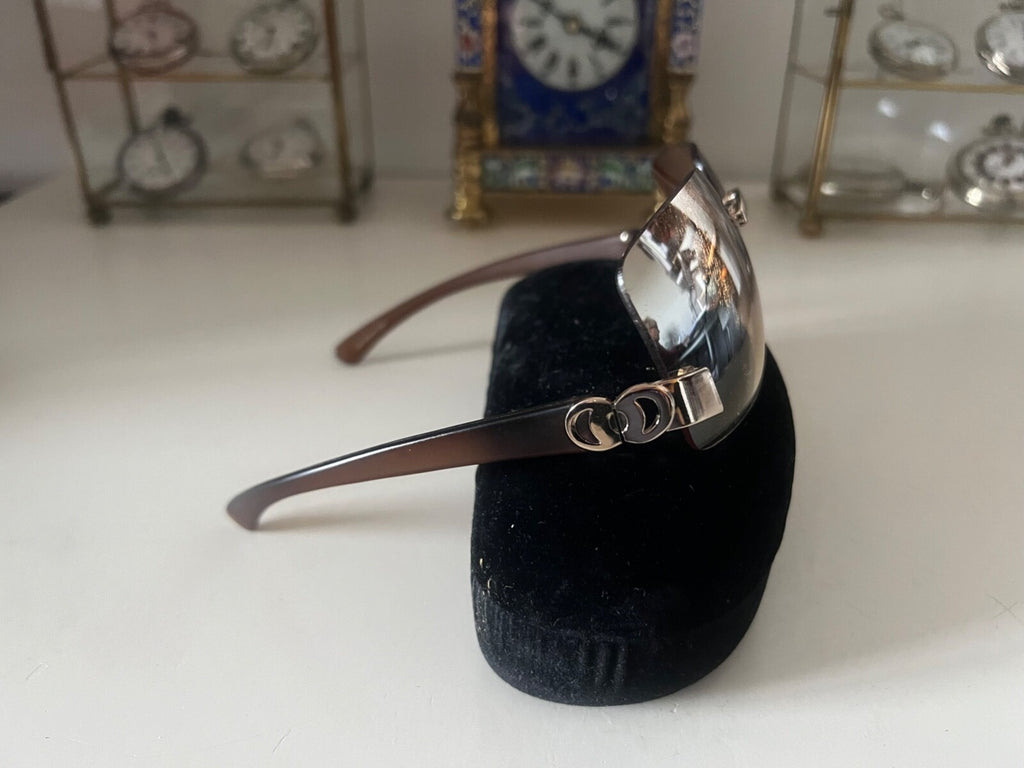 🔴 LEO MARTINI occhiali sole donna lenti sfumate marroni con graffi,vintage