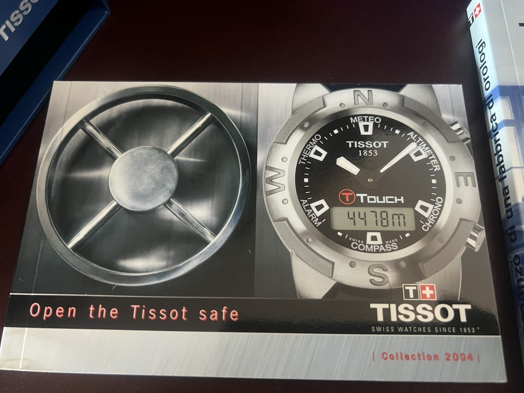 🔴 TISSOT box scatola orologio T-Touch Safe blu multipiano con libretti