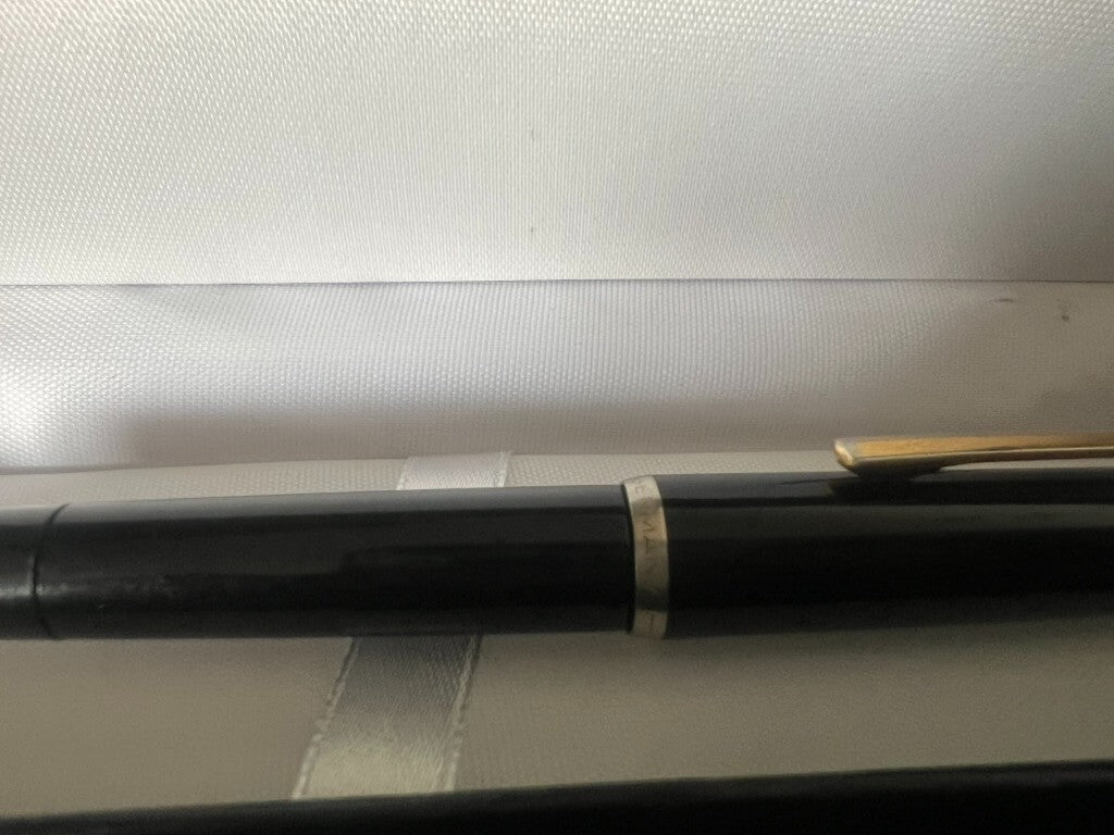 🔴 PELIKAN penna stilografica nera MK21 pistone pennino ORO non inchiostrata
