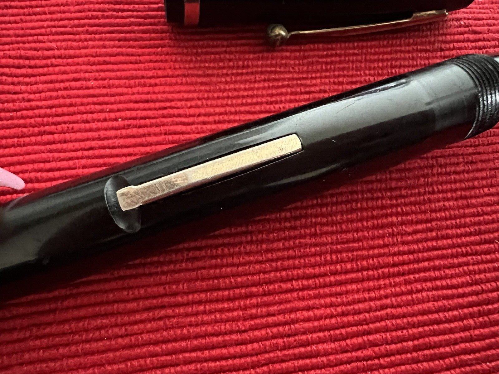 Eversharp Stylo-Plume Stylo à Plume Levier Celluloid Oxford Penn Or Old Écrit 