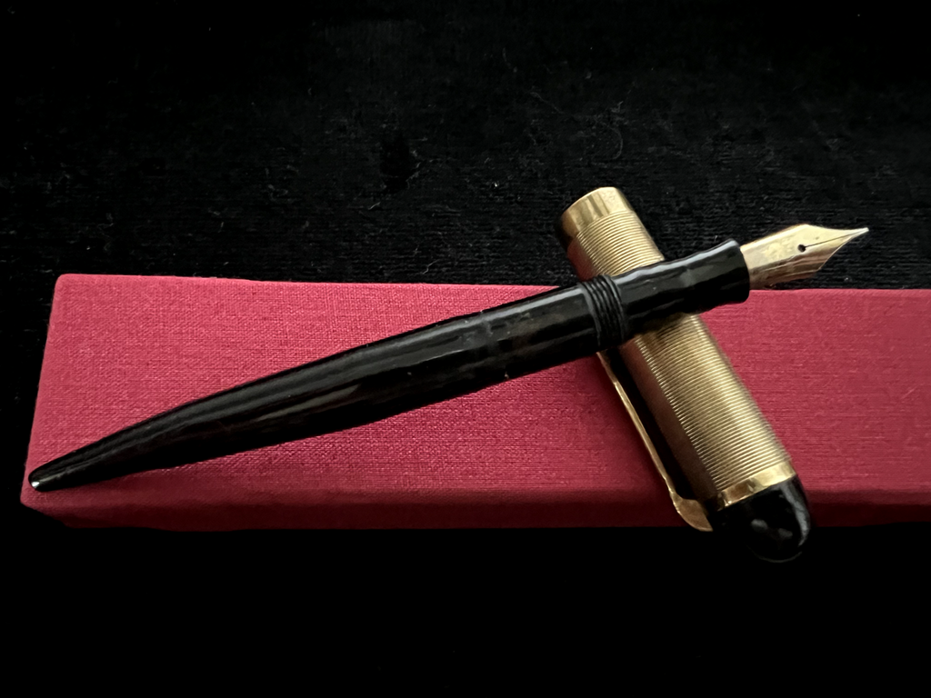 🔴 ARCOS vintage lever-action fountain pen WRITES from 1930 