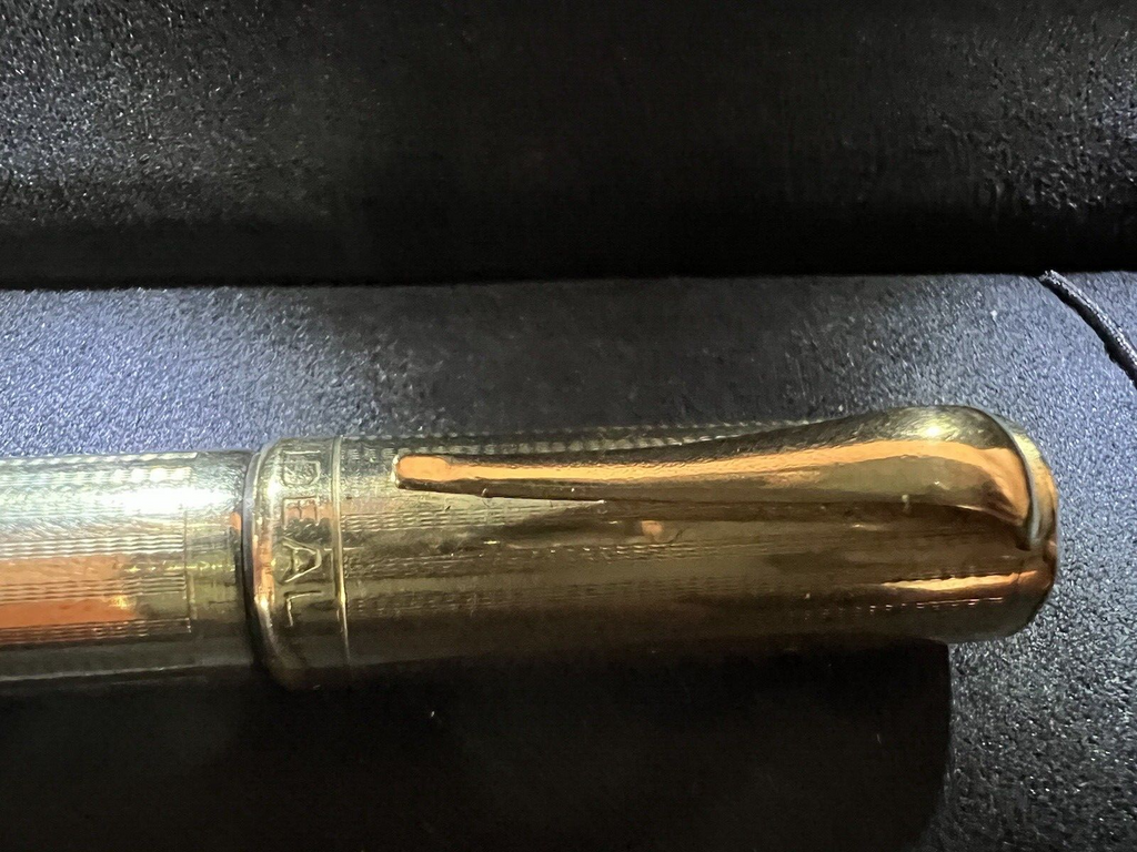 🔴 IDEAL penna stilografica retrattile pennino ORO 14 KT funziona vintage A