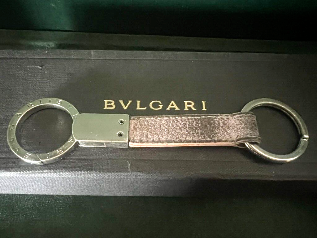 Bulgari Porte-Clés Femme mit Anneaux Latéraux L 13 CM mit Vintage-Etui 