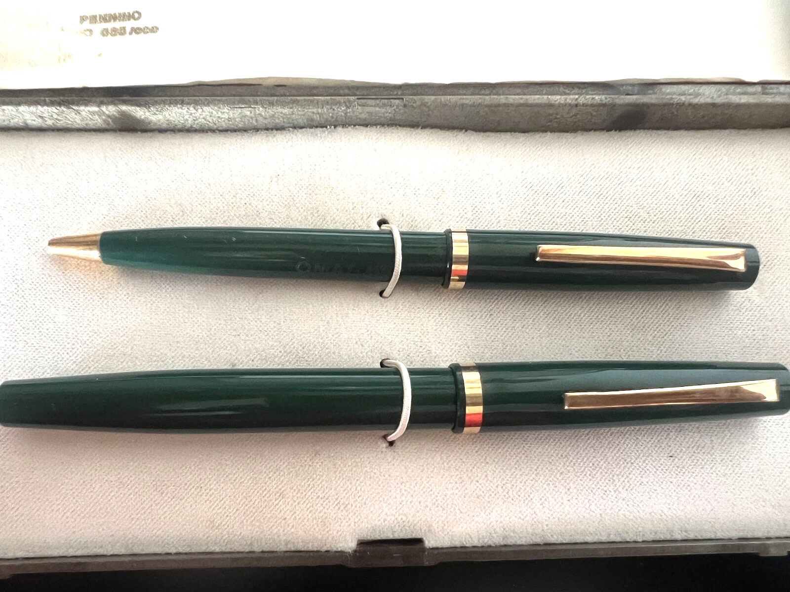 OMAS Green Füllfederhalter Studio C 14K GOLD Feder und Kugelschreiber Vintage 