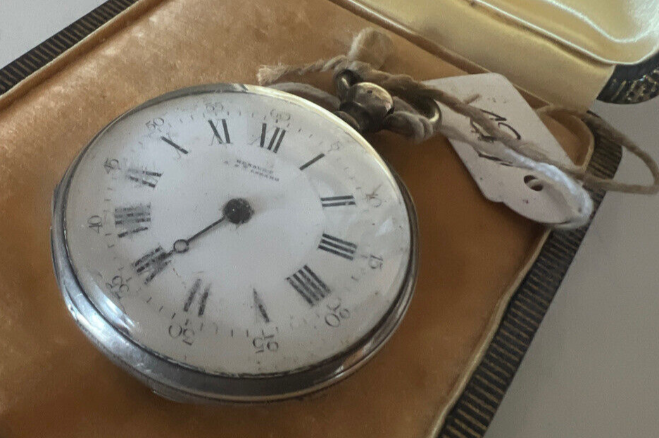 🔴 RENAULT orologio tasca ARGENTO 800 cilindri da revisionare parti vintage