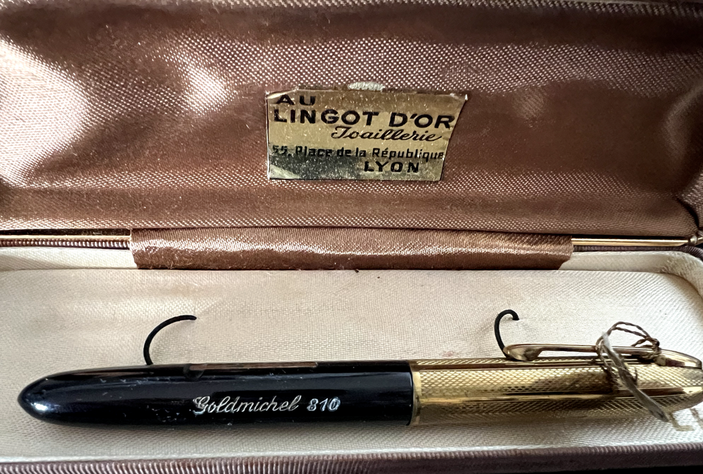 🔴 GOLDMICHEL 810 penna stilografica leva scrive vintage SCRIVE del 1940