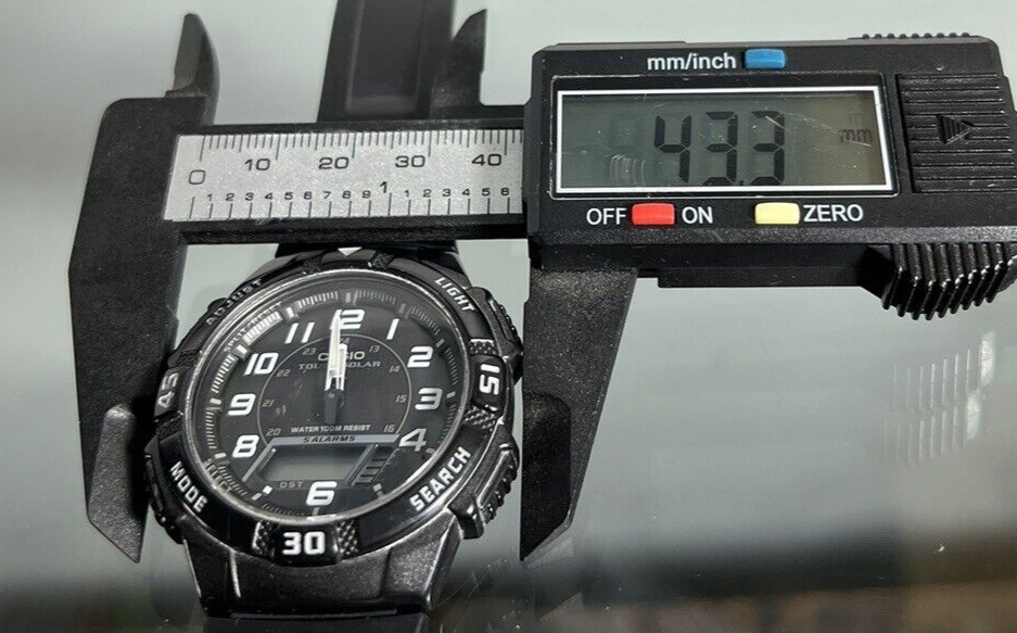 🔴 CASIO orologio uomo AQ5800W 1B quadrante digitale funzionante con box VINTAGE