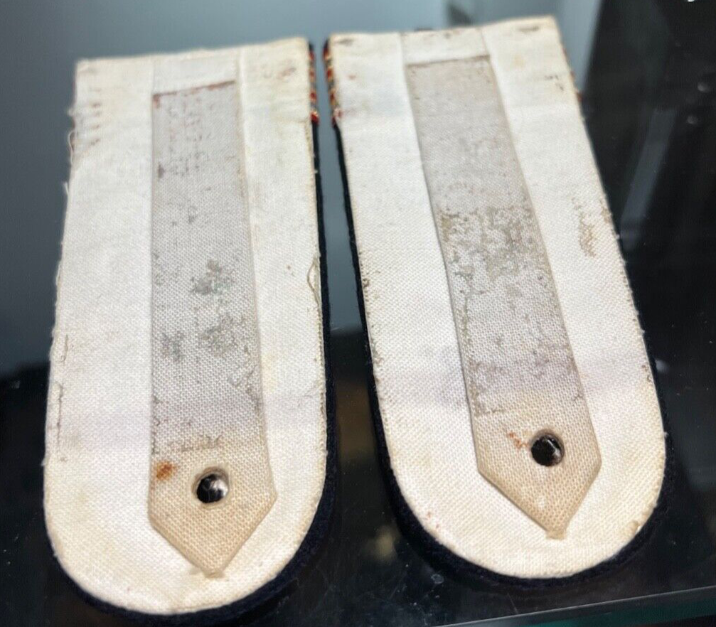 🔴 MARINA MILITARE spalline capo di 3 CLASSE RADIOTELEGRAFISTA tessuto ORIGINALI