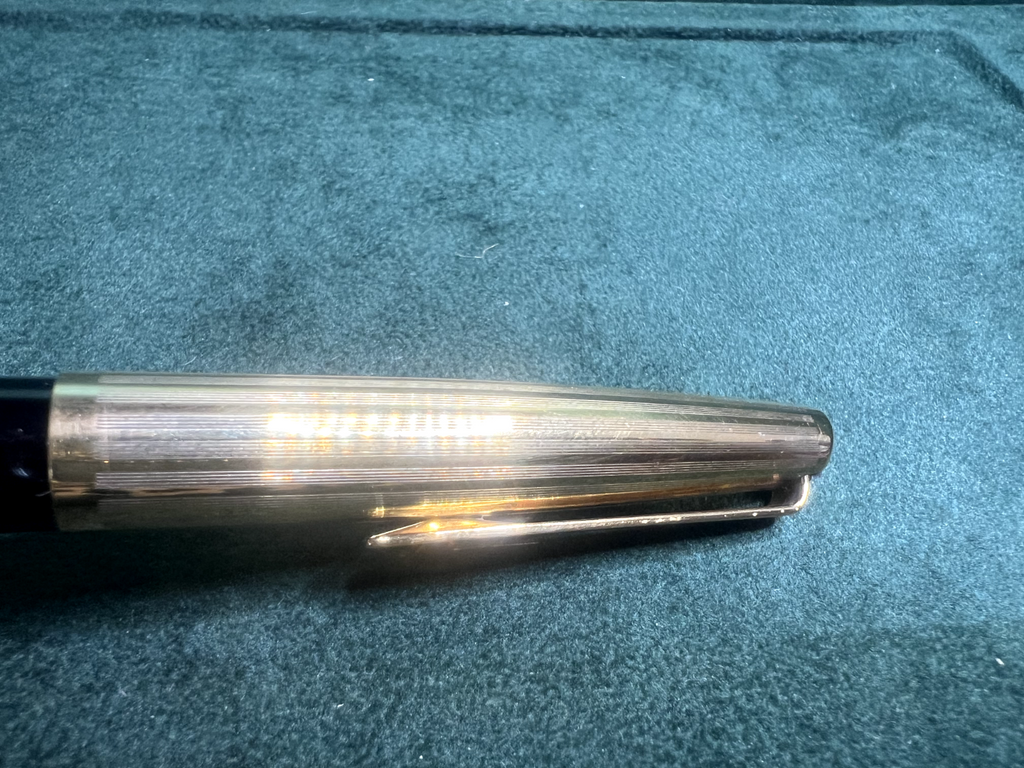 🔴 AURORA penna stilografica 98 cappuccio a righe pennino ORO M vintage A