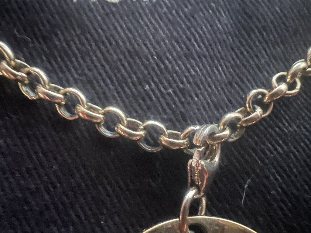 🔴 FENDI bracciale identification braccialetto ciondoli charms MONOGRAMMA CUORE