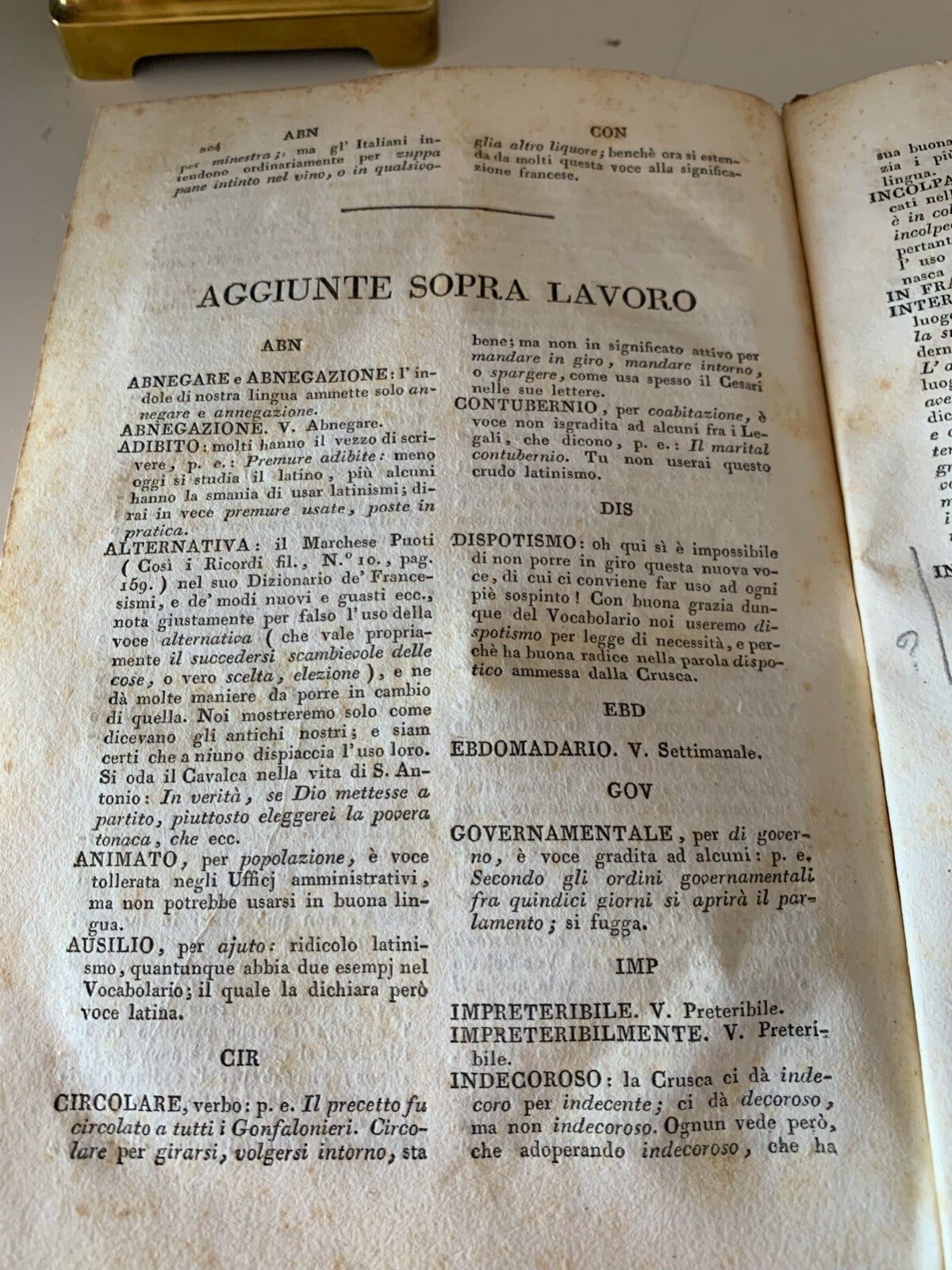 Wörterbuch der Wörter und Modi (Incorrect) Ugolini Urbania Antique 1848 