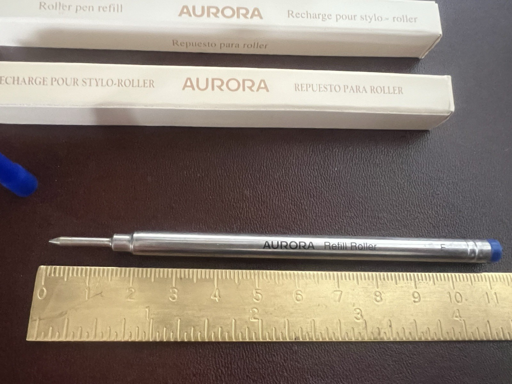 Waterman Recharge Stylo-Plume Roller Encre Bleu F Fine Recharge 2 Stück 