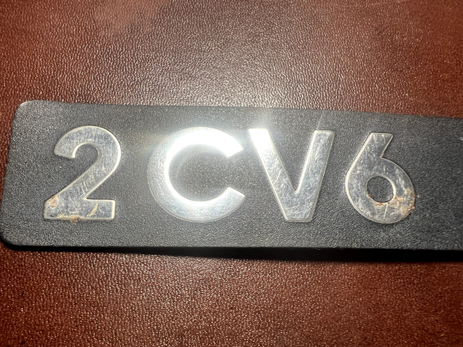 🔴 CITROEN stemma auto Charleston 2CV6 scritta emblema logo originale ferro