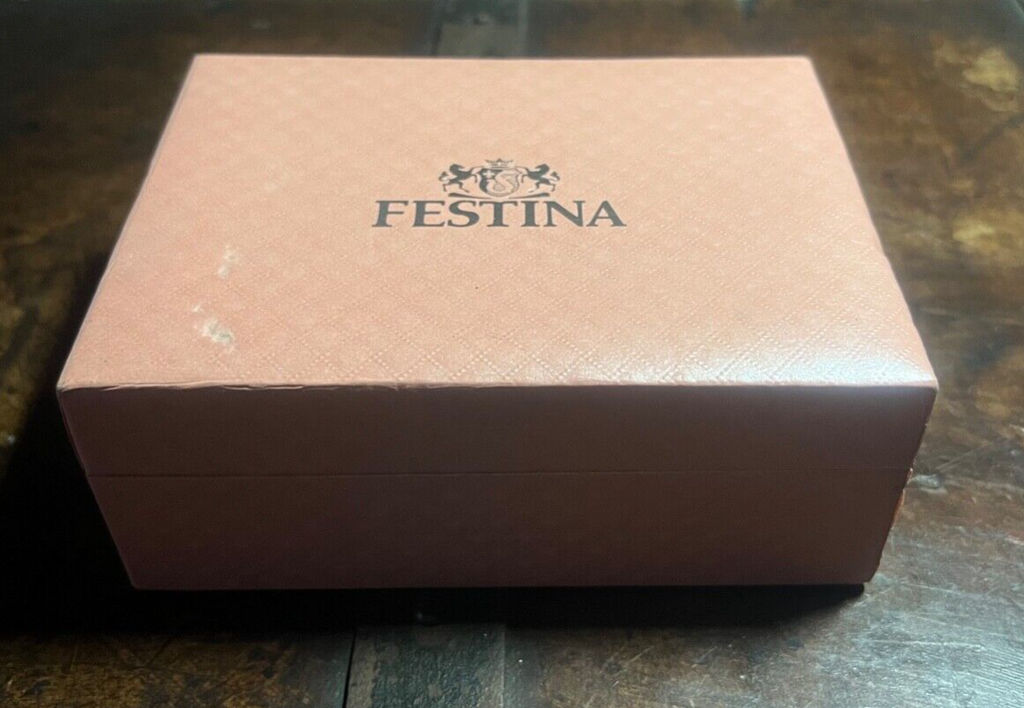 🔴 FESTINA box scatola orologio donna porta gioielli espositore display anelli