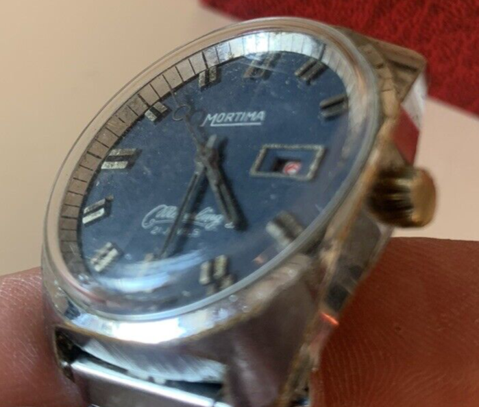 Mortima Montre Hommes Calendrier Super Luxe Remontage Manuel, Marche Vintage