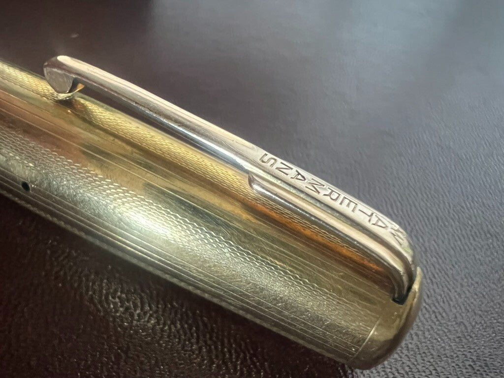 DE WATERMAN Capuche Stylo-Plume Stylo à Plume Plaqué Or Vintage Parties B 