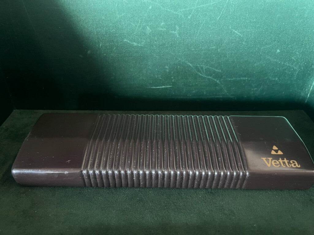 🔴 VETTA box scatola orologio uomo rigida marrone vintage