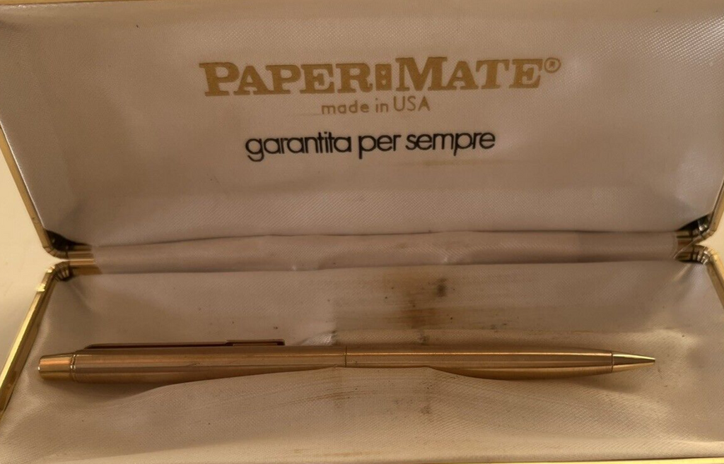 🔴 PAPERMATE matita meccanica dorato satinato matita con astuccio