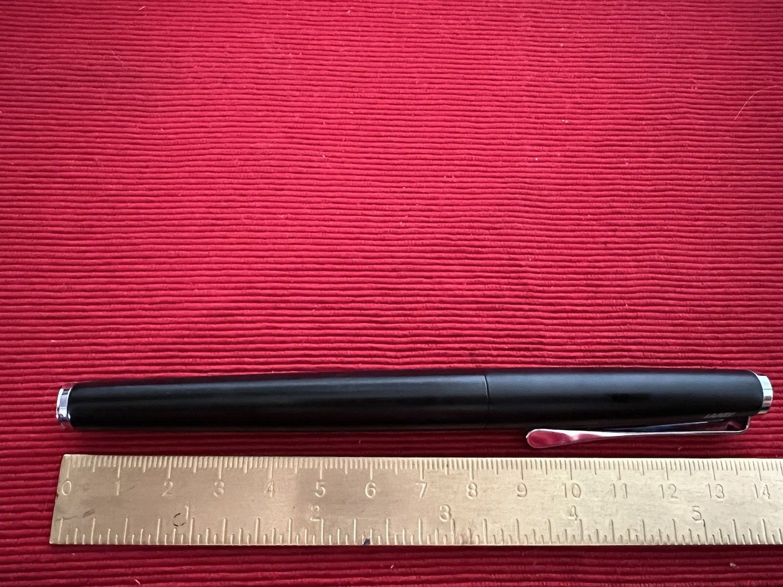 🔴 LAMY penna stilografica STUDIO lacca nera a cartuccia pennino MK scrive