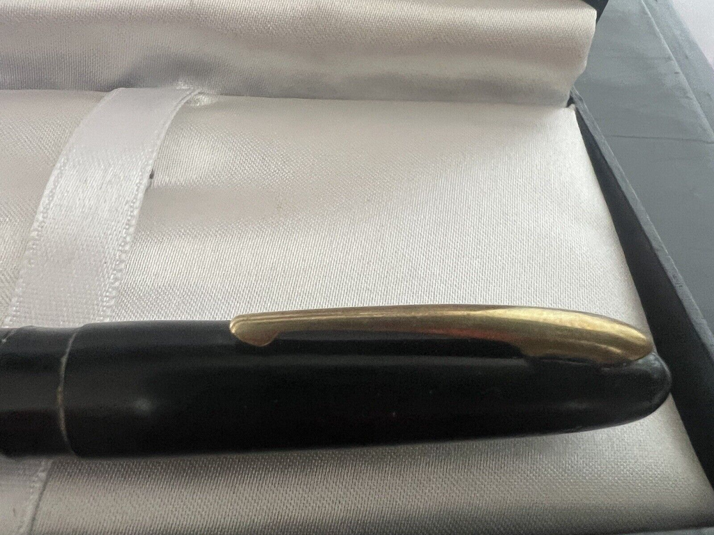 🔴 MERCURIO penna stilografica pistone pulsante oblò trasparente SCRIVE vintage