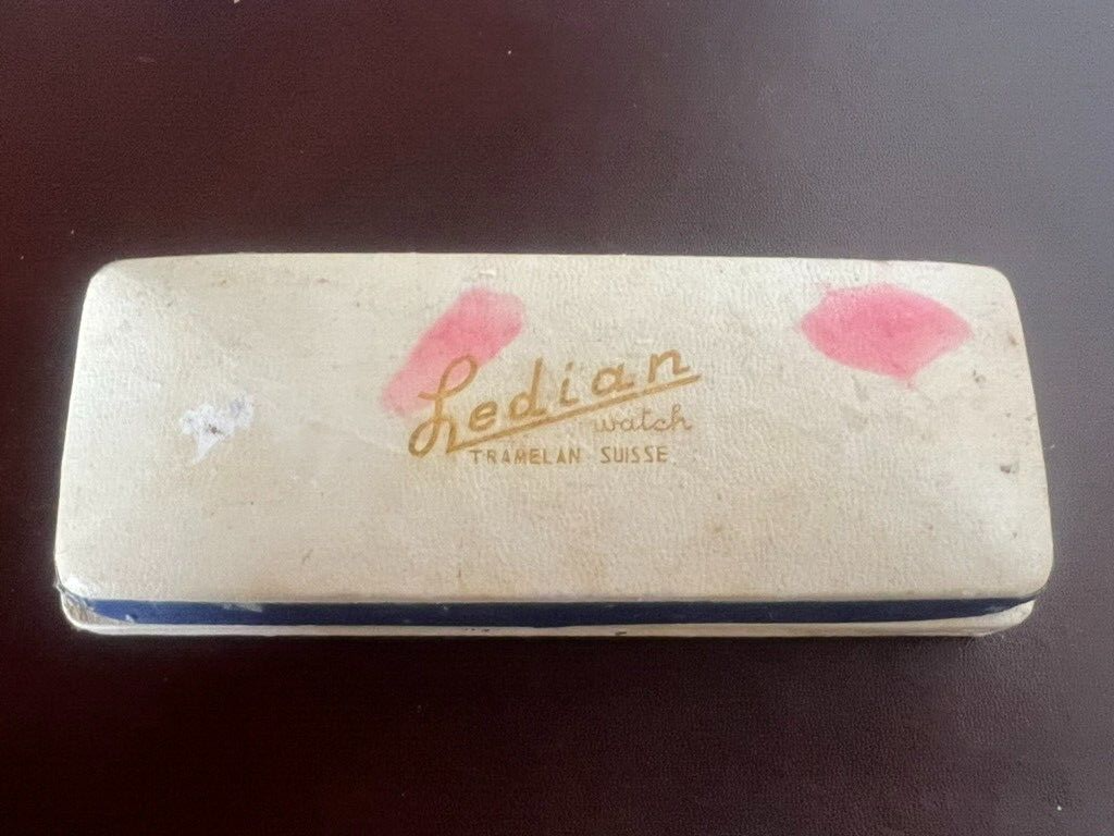 🔴 LEDIAN box scatola orologio polso astuccio effetto pelle vintage