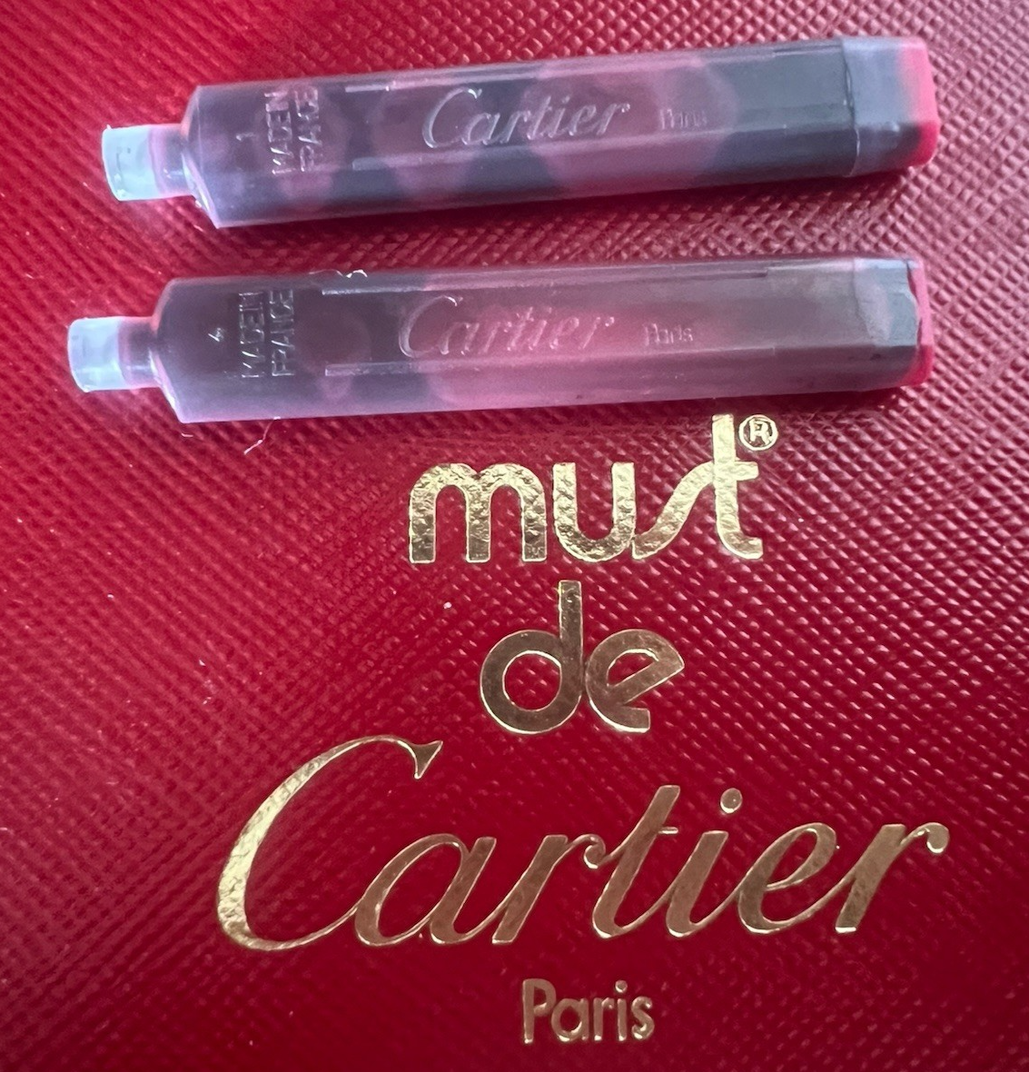 Cartier Cartuchos Lápiz Pluma Fuente Vendome De Volver a Cargar Infinito