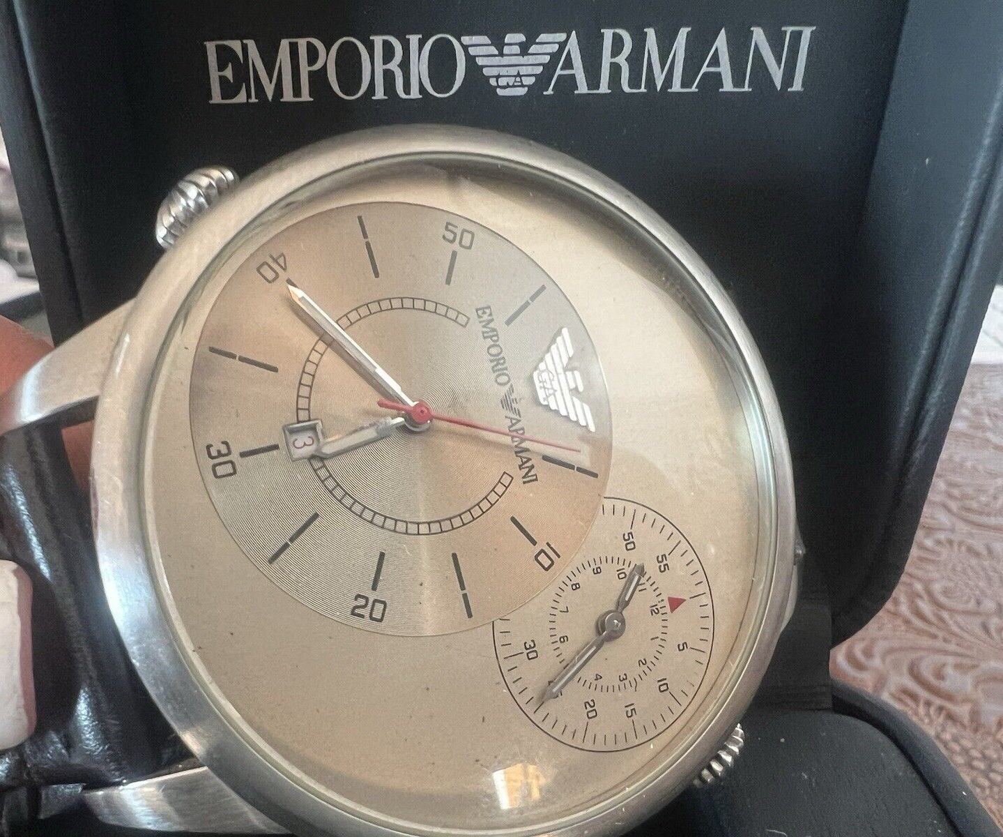 🔴 EMPORIO ARMANI orologio uomo quarzo AR0514 ORE INTERNAZIONALI garanzia
