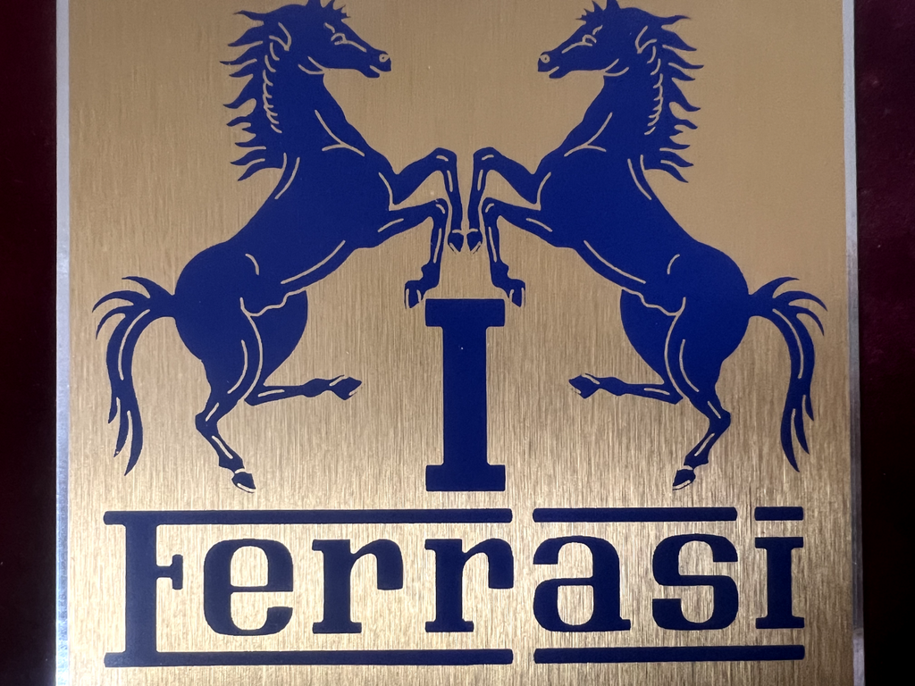 Ferrari Auto Italien International Club Schild Wandschild Metall Vintage 