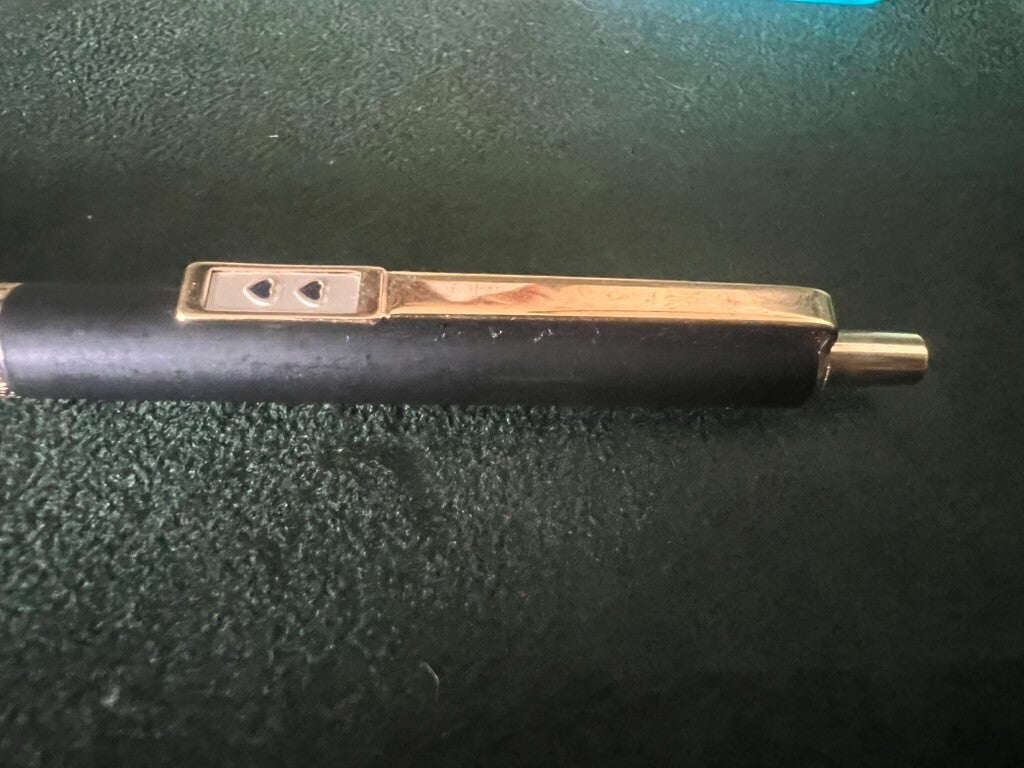 🔴 PAPERMATE mechanical pencil, lacquer, gold profiles, vintage instructions 