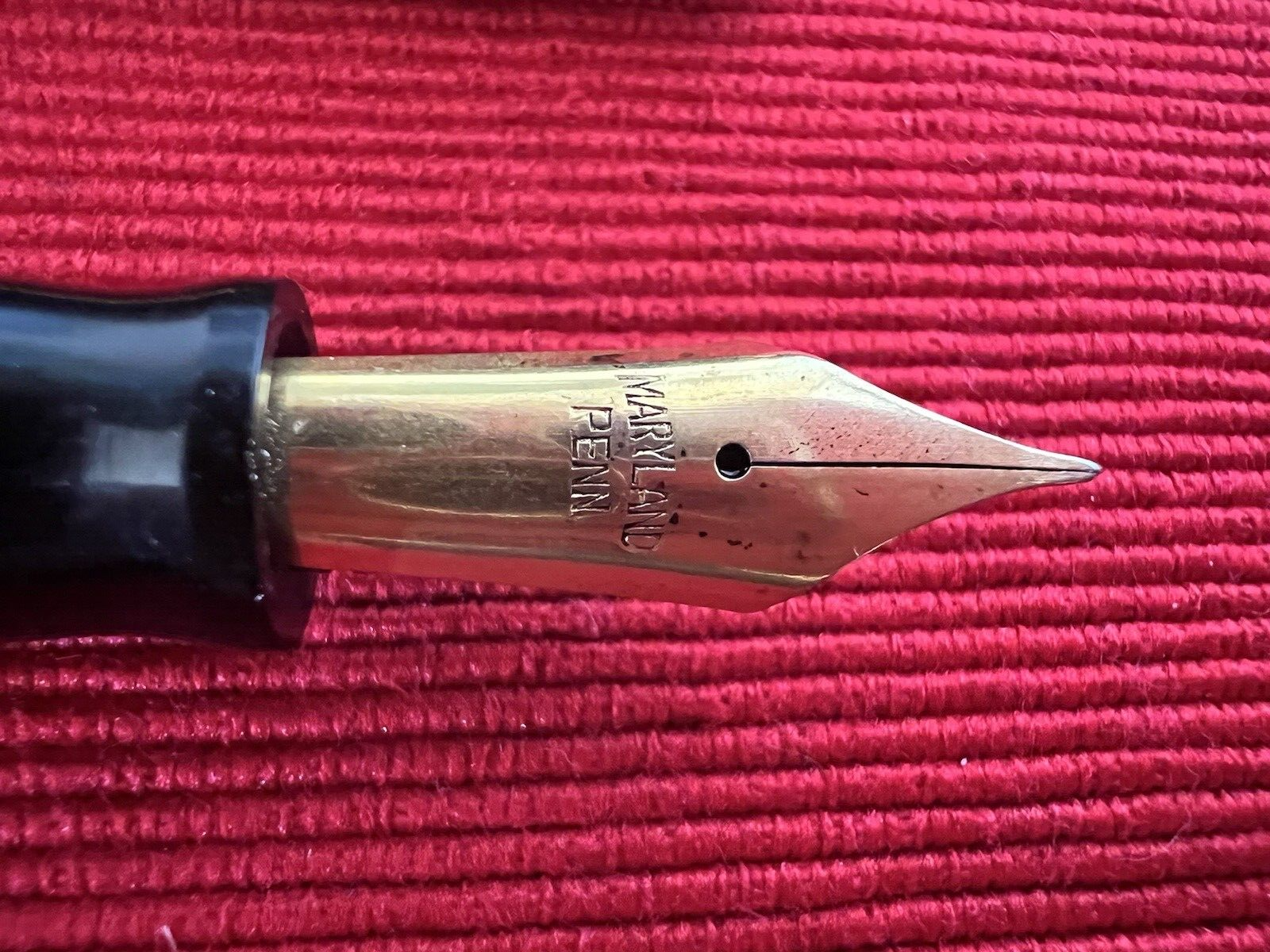 🔴 THE ROYAL PEN penna stilografica celluloide a pulsante SCRIVE vintage