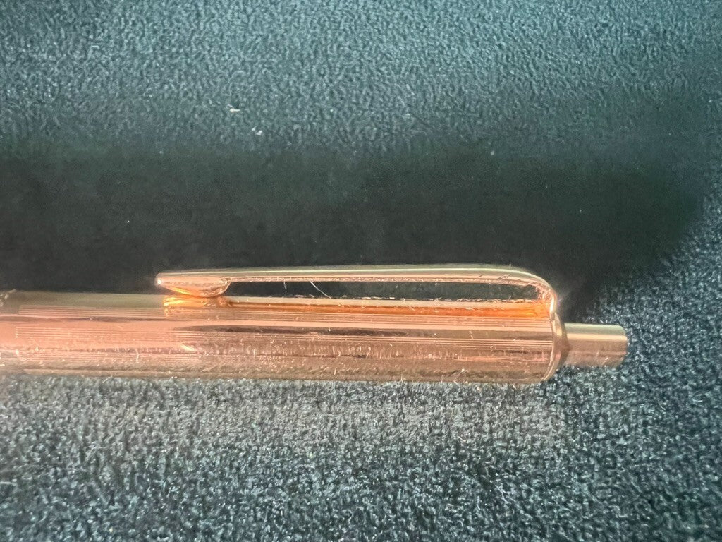 🔴 MONTEGRAPPA penna sfera placcata oro pulsante a scatto scrive