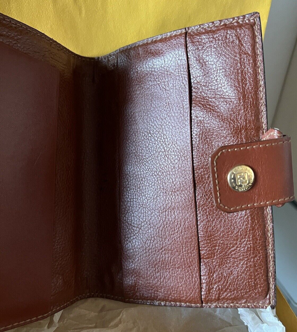 🔴 FENDI Roma black fabric and leather diary holder with vintage box L 13 h 17 