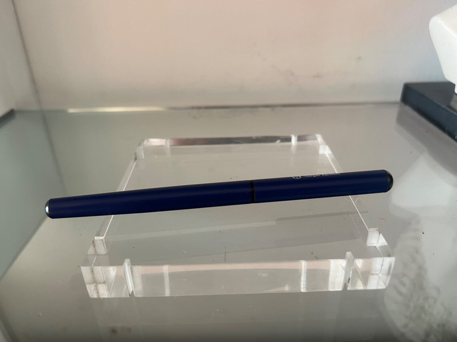 🔴 SERGIO TACCHINI penna stilografica GOLF lacca blu a cartuccia scrive vintage