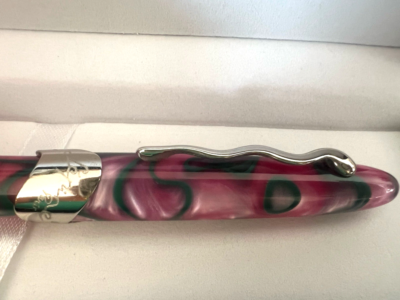 Stylo-Plume Jean Pierre Lépine Stylo à Plume Samba 1993 Rose Vert M New NOS 