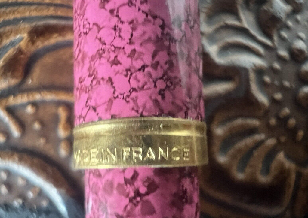 🔴 WATERMAN Kugelschreiber, marmoriert lackiert, rosa, Lady CHARLOTTE, Schreibgarantie 