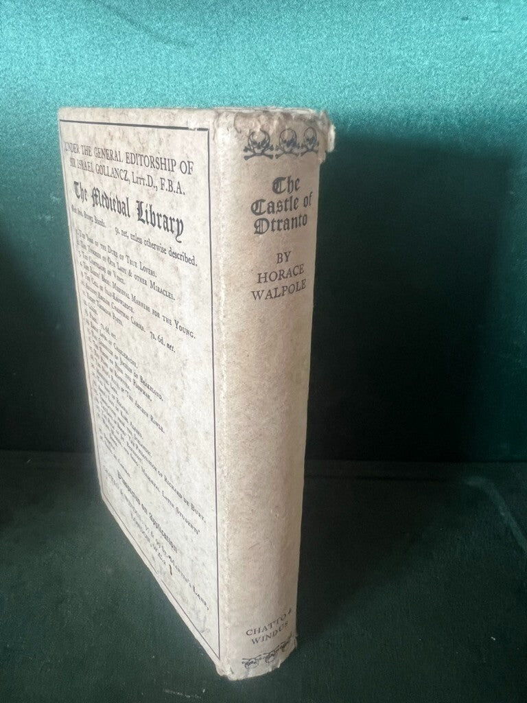 🔴 Buch DAS SCHLOSS VON OTRANTO von Caroline Spurgeton in englischer Sprache aus dem Jahr 1929 