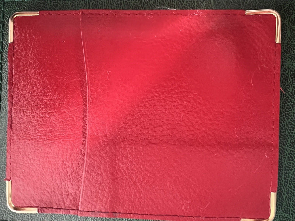 🔴 ROLEX porta garanzia portagaranzia uomo pelle rossa 101.60.55 vintage