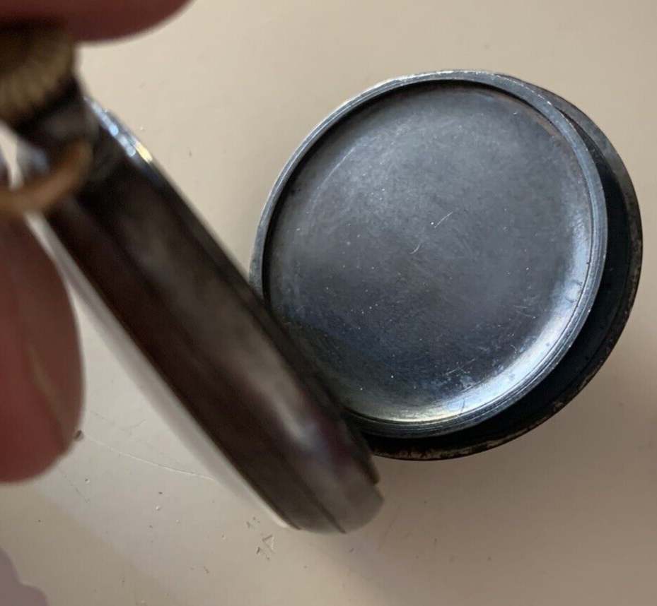 🔴 Orologio tasca FRANCESE carica manuale quadrante ceramica funziona antico