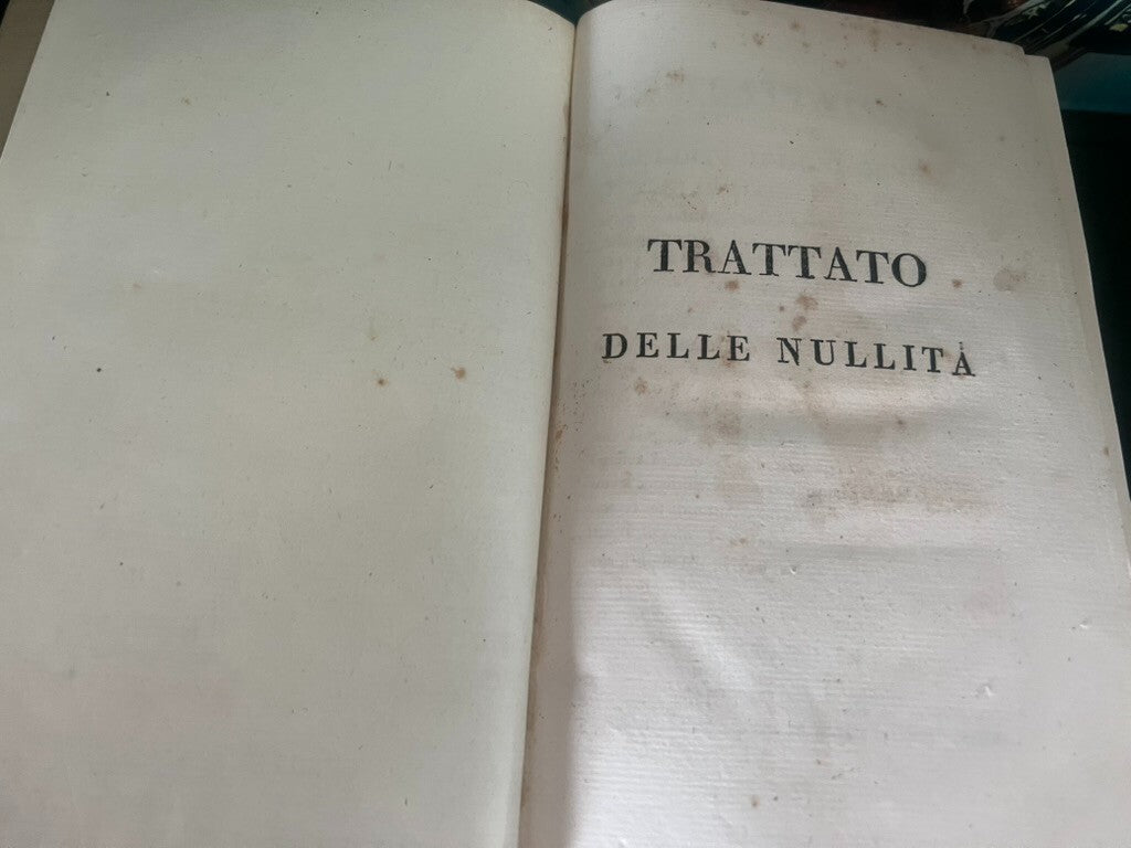 🔴 Books TREATISE OF NULLITIES BY Biret Tommaso Mazza Italian antique 1825 