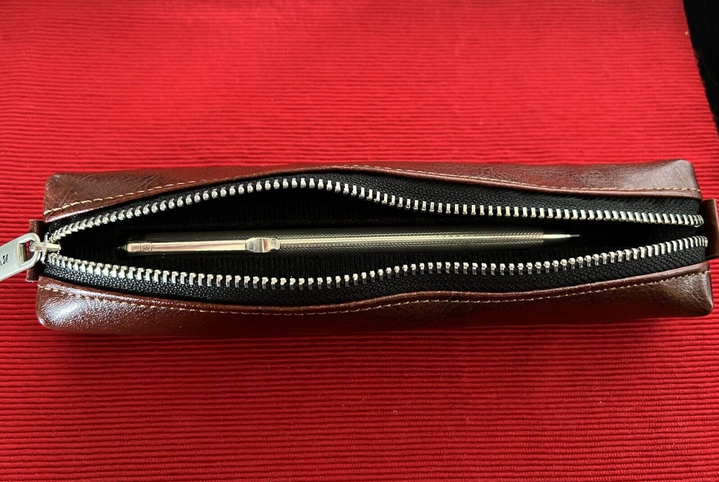 🔴 Penna sfera ARGENTO MASSICCIO 925 onde bassorilievo guillocchè scatto 25