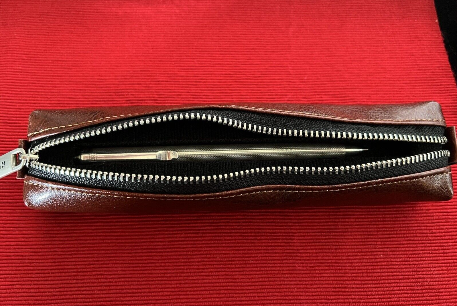 🔴 Penna sfera ARGENTO MASSICCIO 925 onde bassorilievo guillocchè scatto 25