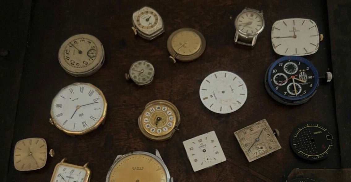 🔴 Movimenti orologi MONDIA CITIZEN BREIL ELGIN parti pezzi ricambio 25 pz