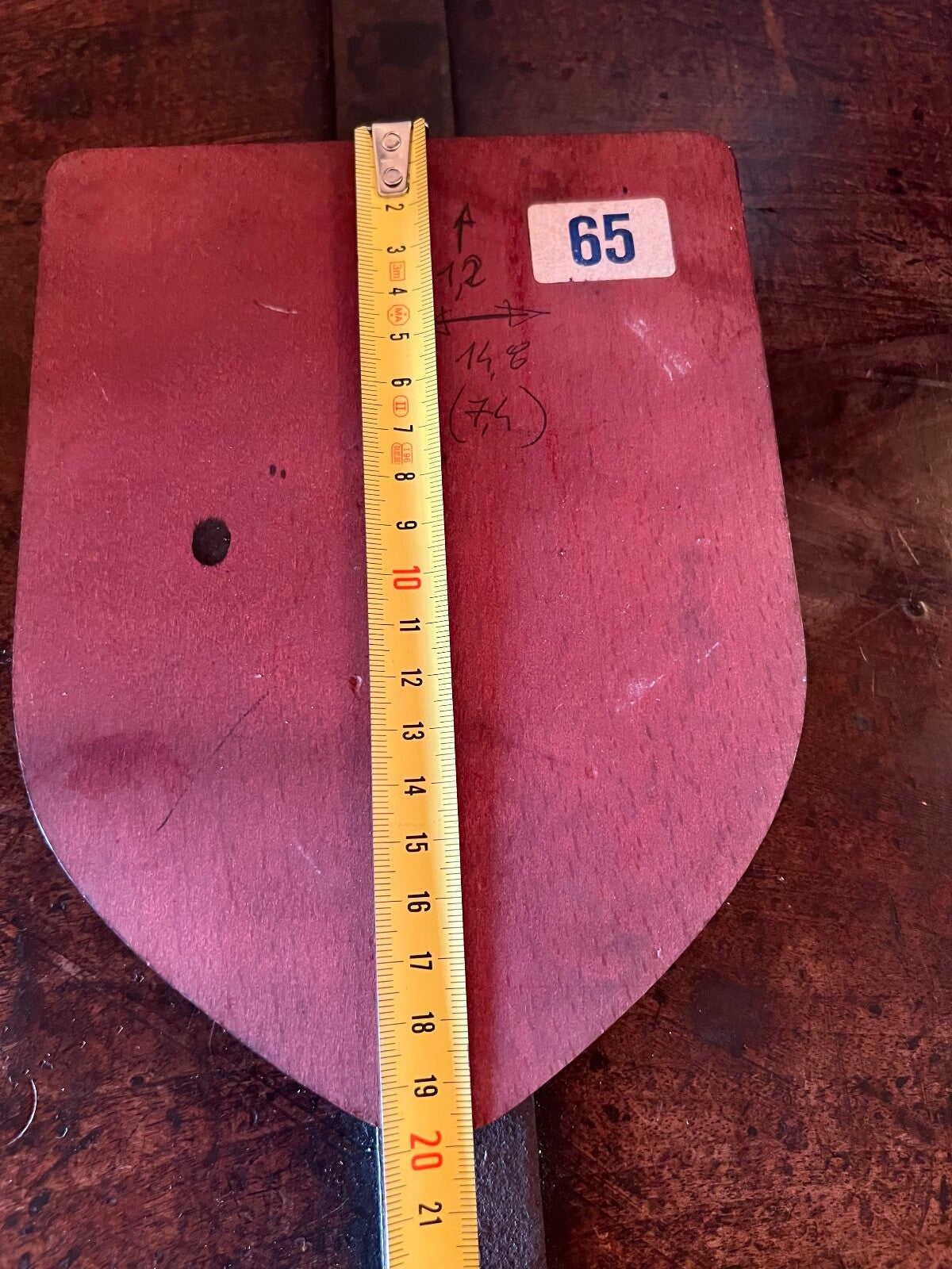 🔴 Crest militare FIDELITAS FREGATTE Karlsruhe Germany legno tedesco vintage