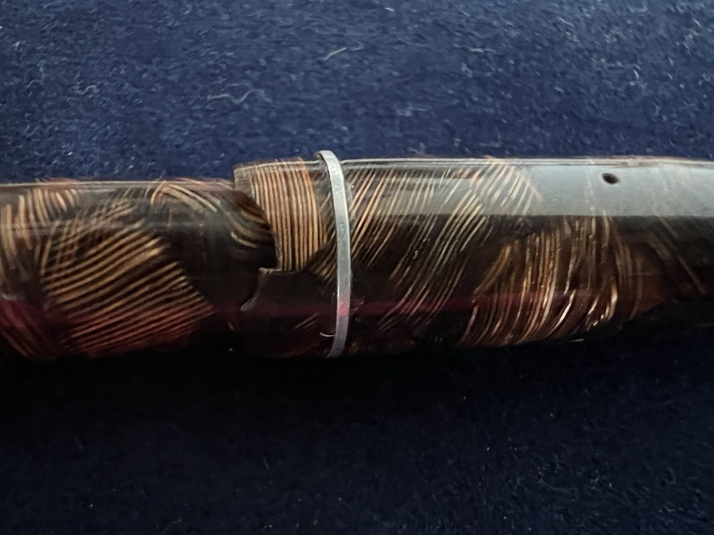 Aurora Stylo-Plume Stylo à Plume Selene Celluloïd Marbré Écrit Antique 1930 