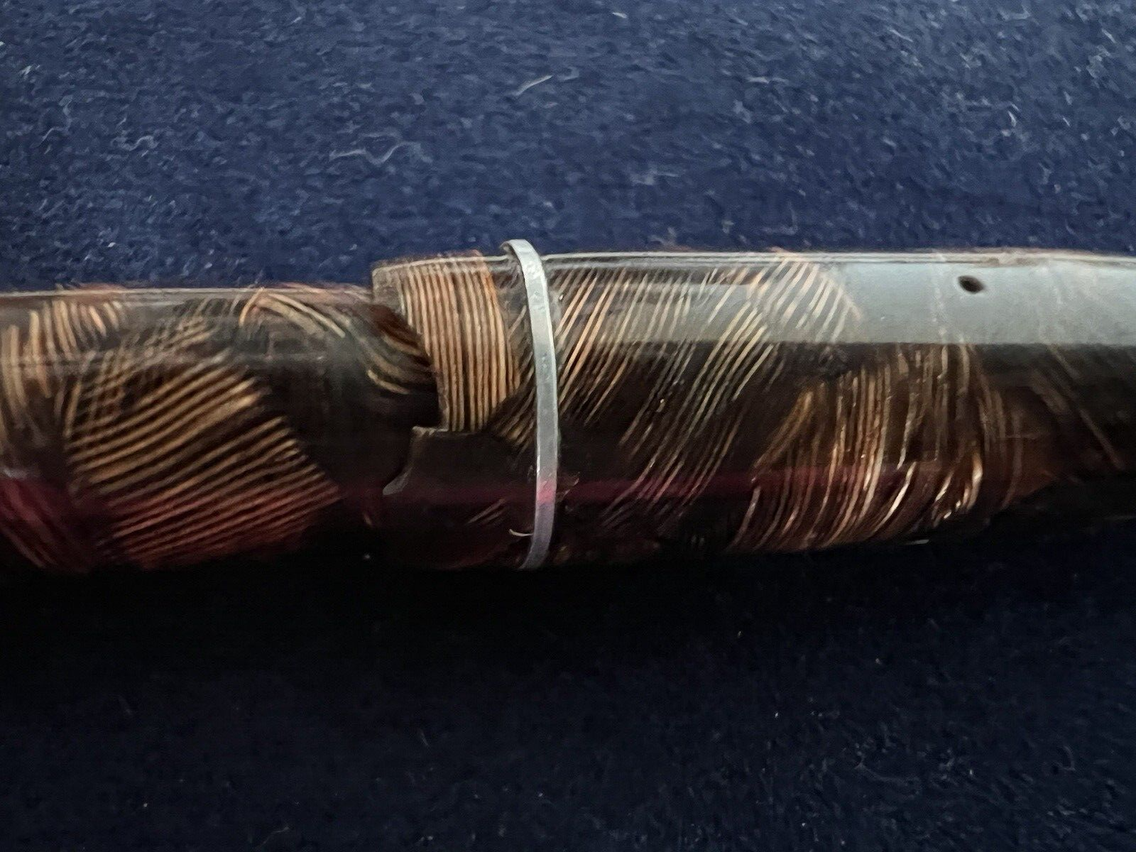 Aurora Stylo-Plume Stylo à Plume Selene Celluloïd Marbré Écrit Antique 1930 