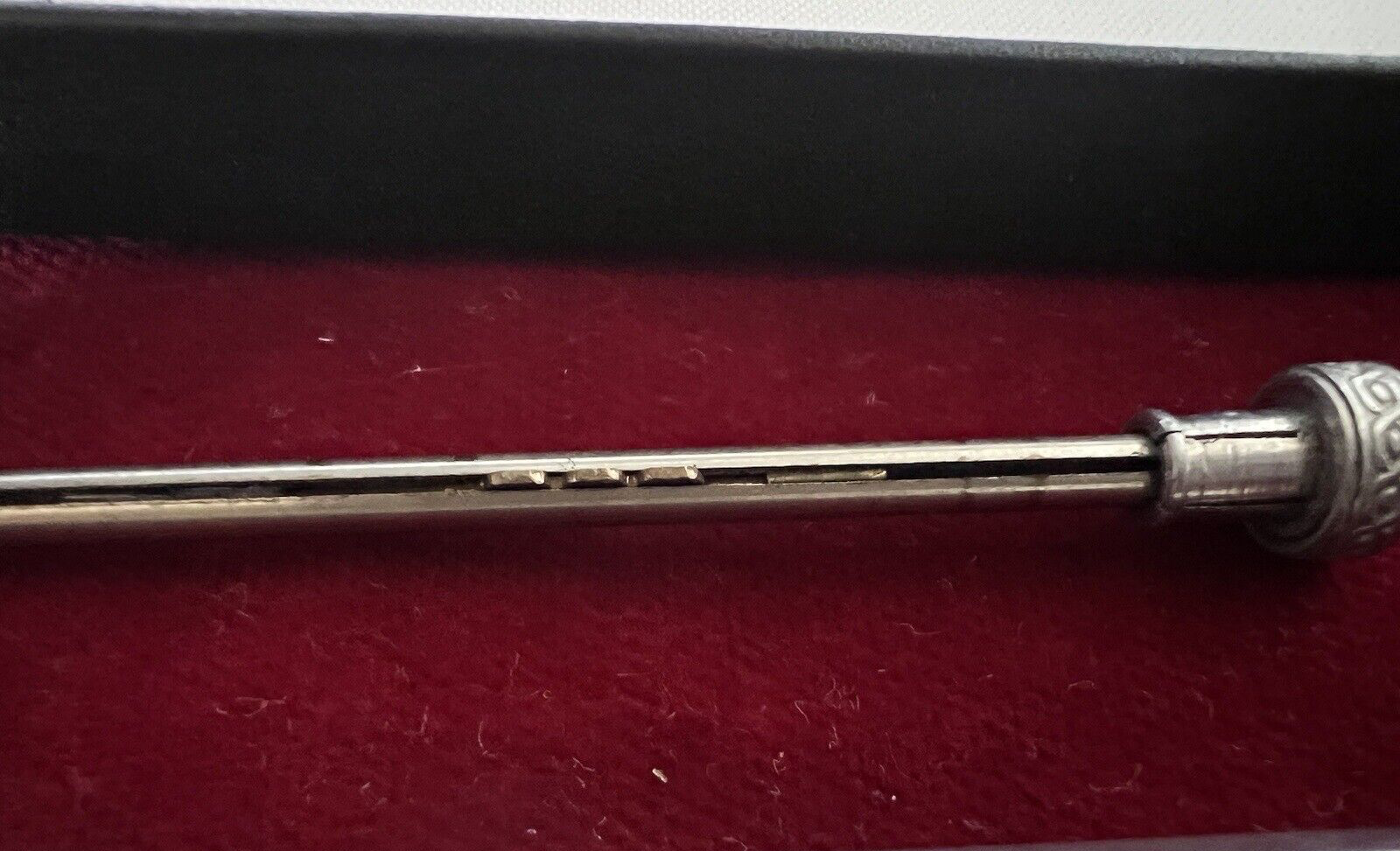 🔴 VIBERTI Druckbleistift aus verchromtem Metall mit Vintage-Mine 